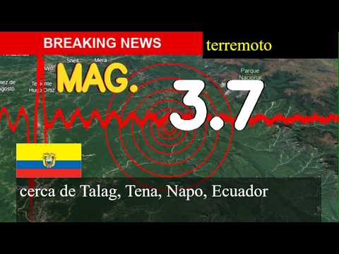 😱🚨 Terremoto Hoy: ¡Justo Ahora! Magnitud 3.7 Cerca Cerca De Talag, Tena, Napo, Ecuador Miércoles 19