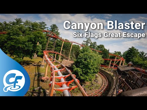 Front row point of view footage of Canyon Blaster