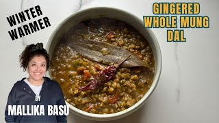 Warming and cosy you’re going to love this whole mung dal with lots of ginger.