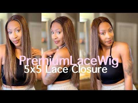 Highlight Color 4/27 HD Lace Wig Kinky Straight Blonde Highlight Color