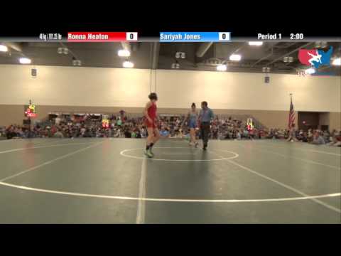 FILA Cadet 46 kg / 101.25 lbs - Ronna Heaton vs. Sariyah Jones