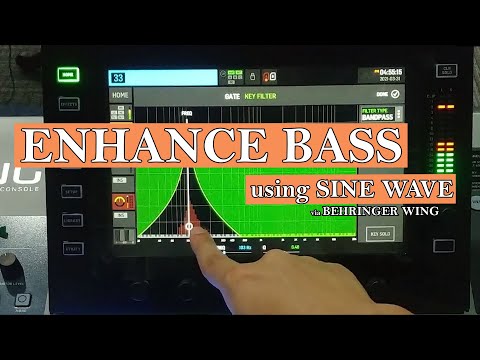 Using Sine Wave Oscillator of Behringer WING to enhance sub bass of a multitrack