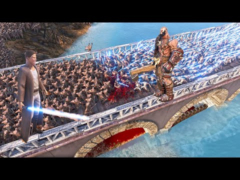 BATTLE ON THE BRIDGE !! 20,000 JEDI VS 1,000,000 MILLION ORCS |  Ultimate Epic Battle Simulator 2 |