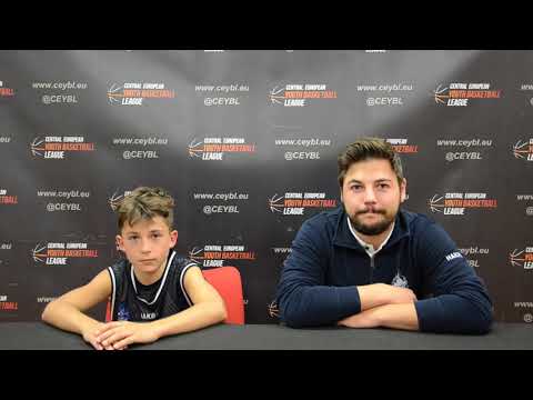 CEYBL U13 - Press conference, 21.10.2022, Slávia Trnava - HAKRO Merlins Crailsheim