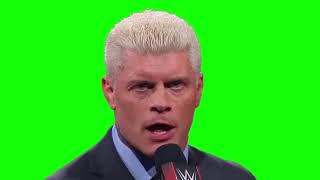 Cody Rhodes "I have to finish the story" green screen