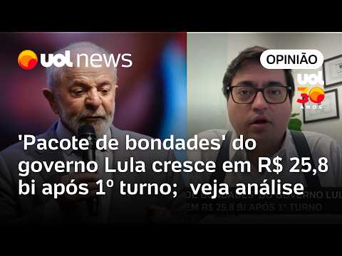 ‘Pacote de bondades’ do governo Lula cresce em R$ 25,8 bi após 1º turno; Felipe Salto analisa