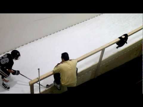 Rocco Grimaldi and Wes Scott - Synthetic Ice Ramp Training -  1 leg Push