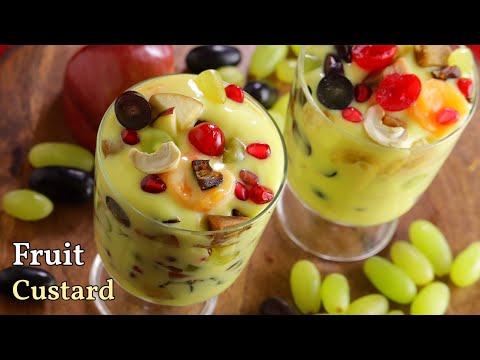 స్పెషల్ టిప్స్ తో ఫ్రూట్ కస్టర్డ్ | Easy homemade fruit custard recipe in Telugu || Vismai food