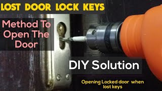 How to open locked door when lost keys | DIY solution