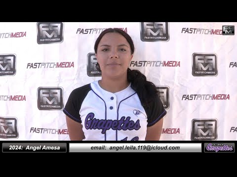 2024 Angel Amesa 3.8 GPA Catcher Softball Skills Video - Ca Grapettes McNair
