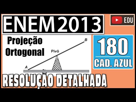 [ENEM 2013] 180 📘 PROJEÇÃO ORTOGONAL Gangorra é um brinquedo que consiste de uma tábua longa e