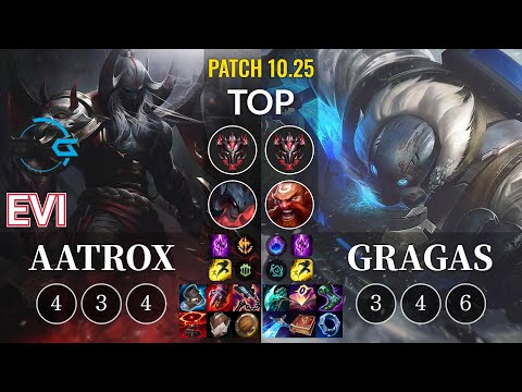 DFM Evi Aatrox vs Gragas Top - KR Patch 10.25