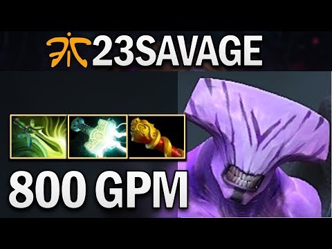 FNATIC.23SAVAGE FACELESS VOID - PRACTICE CARRY - DOTA 2 GAMEPLAY