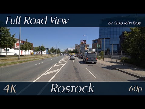 Rostock, Germany: Kröpeliner-Tor-Vorstadt, Nördliche Altstadt - Lübecker Straße, Warnowufer - 4K UHD