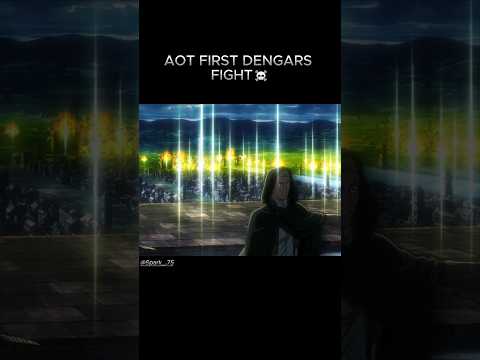 AOT FIRST DANGEROUS FIGHT ☠️.#viral #attackontitan #anime #aot