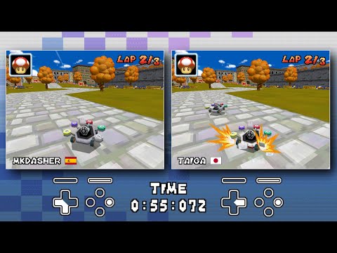 Delfino Square World Record Comparison - MKDasher vs. Taiga