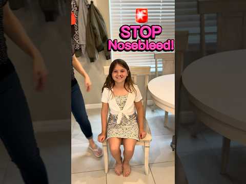 First Aid: Stop Nosebleeds in Kids Fast! 🩸 #StopNosebleed #KidsHealth #ParentTips