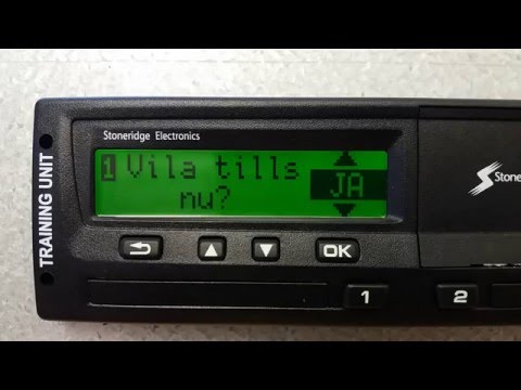 (Stoneridge) Manuell inmatning av annat arbete vid bilbyte