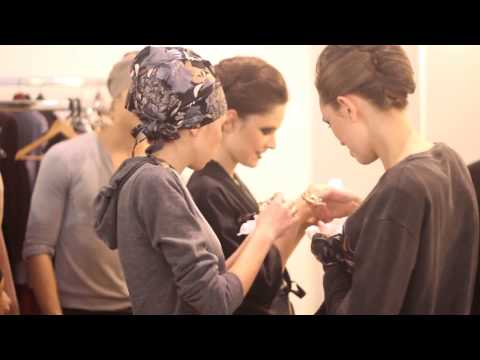 Veronica Agapova goes to Goga Nikabadze fashion show