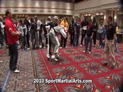 Niko Negron v Unknown - Men's LMW point sparring - 2010 Amerikick Internationals