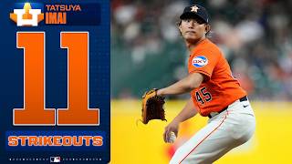 Tatsuya Imai strikes out 11 BATTERS in a quality start for the Astros! ???? (Career high in Ks!)