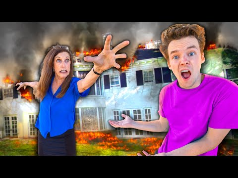 MY CRAZY NEIGHBOR DESTROYED MY HOUSE!!
