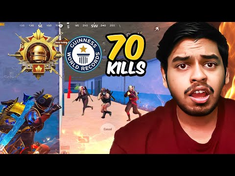WORLD RECORD 70 KILLS  in 1 Match CONQUEROR Zenos PUBG BEST Moments in PUBG Mobile