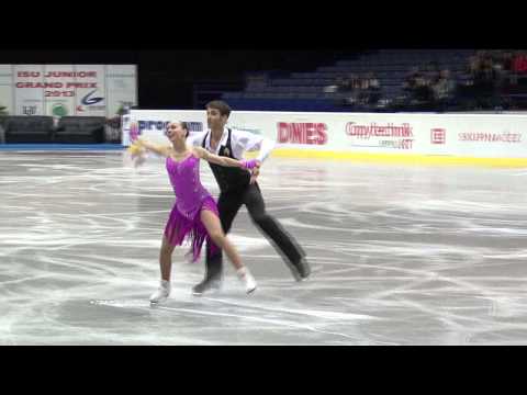 10 Betina POPOVA / Yuri VLASENKO (RUS) - ISU JGP Czech Skate 2013 Junior Ice Dance Short Dance