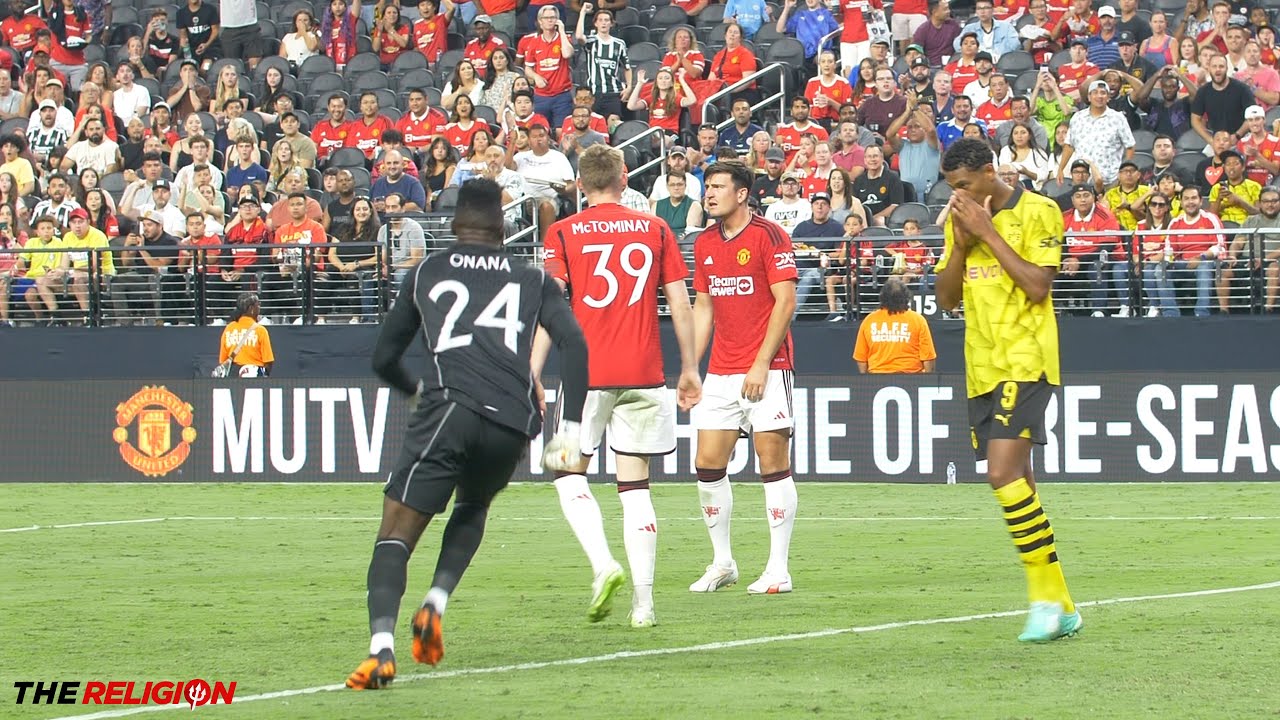 The moment Andre Onana was furious with Harry Maguire