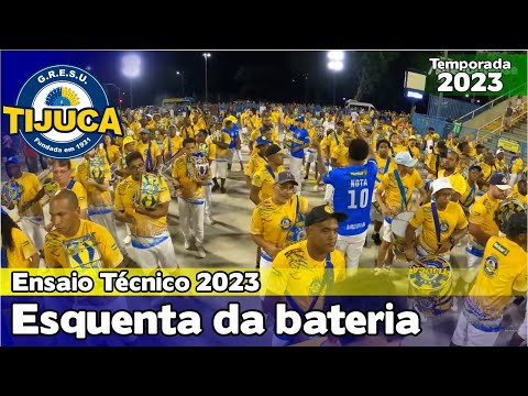 Unidos da Tijuca 2023 | Esquenta da bateria no Setor 1 - Ensaio Técnico | Samba ao vivo - #ET23