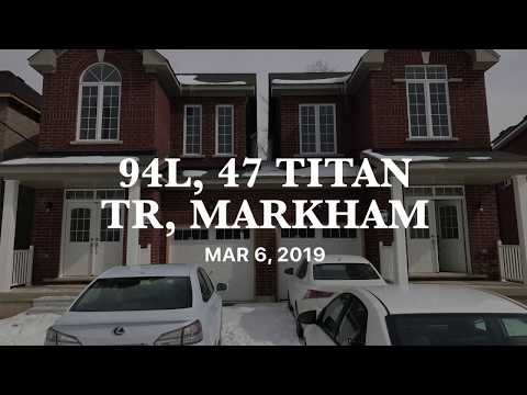 (SOLD) Lot 94L, 47 Titan Tr, Markham - Link Home