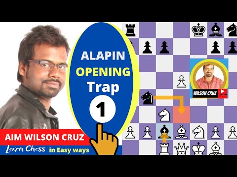 Alapin's  opening trap | sacrificing game | #wilsoncruzgoachess