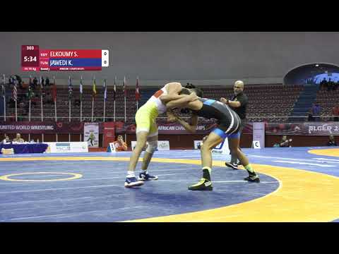 Round 3 FS - 79 kg: S. ELKOUMY (EGY) v. K. JAWEDI (TUN)