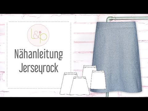 Nähanleitung lillesol Jerseyrock - einen einfachen Rock aus Jersey nähen