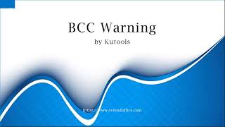 Warning About BCC When You Reply All In Outlook