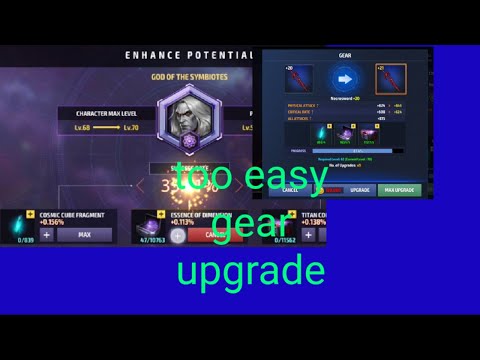 Knull upgrade from 60 to 70 || all gears upgrade from 20-25  in easy way😎😎