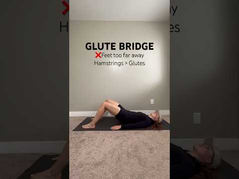 Glute Bridge Form #glutebridge #formcheck #homeworkouts