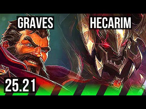 GRAVES vs HECARIM (JGL) | 14/1/5, Legendary | EUW Grandmaster | 25.21