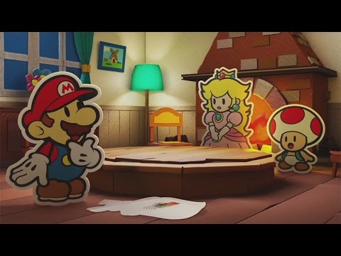 Paper Mario: Color Splash (Wii U) - 100% Walkthrough Part 1 - Intro & Port Prisma