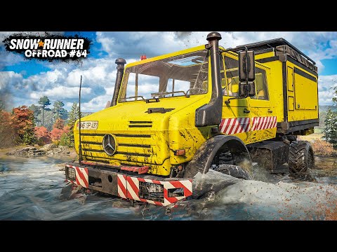 SNOWRUNNER #64: Bergung eines Feuerwehrfahrzeugs mit dem UNIMOG | OFFROAD Simulation