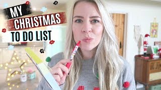 MY CHRISTMAS TO DO LIST | PLANNING FOR CHRISTMAS | Kate Bridge