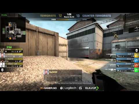 Nordic Warthogs vs TeklubbenLogitech Counter-Strike: GO Series - 1 divisjon, høsten 2014. Cache & D