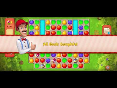 Gardenscapes Level 4247 (Red Level - Hard Level) NO BOOSTER