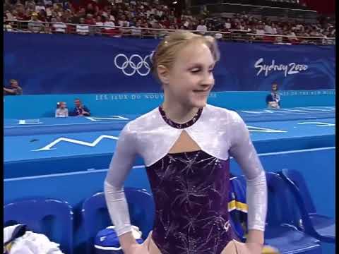 [HDp60] Halina Tyryk (UKR) Floor Team Qualifications 2000 Sydney Olympic Games