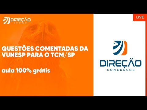 Questões Comentadas da VUNESP para o TCM/SP com prof. Igor Cintra | AO VIVO