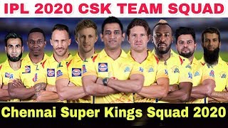 Vivo IPL 2020 Chennai Super Kings Full Team Squad | Csk Squad 2020 | CSK Player List
