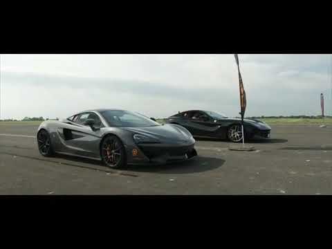 Ferrari F12 Berlinetta (740hp) vs McLaren 570S (570hp)