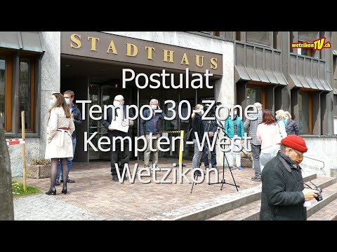 Tempo 30 Postulat, Wetzikon Kempten-West