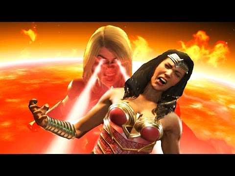 Injustice 2 All Super Moves on Wonder Woman (No HUD) 4K UHD 2160p Video
