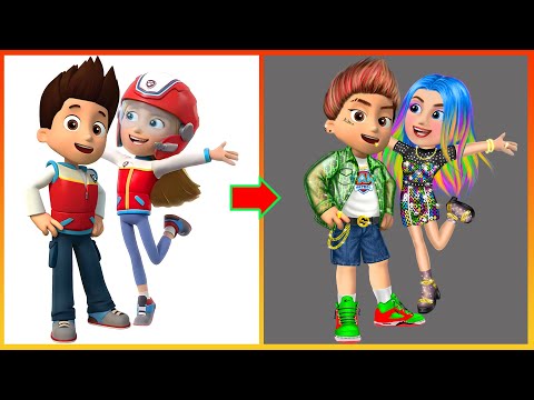 Ryder Katie Pawpatrol Dress Up Compilation - Pawpatrol Art